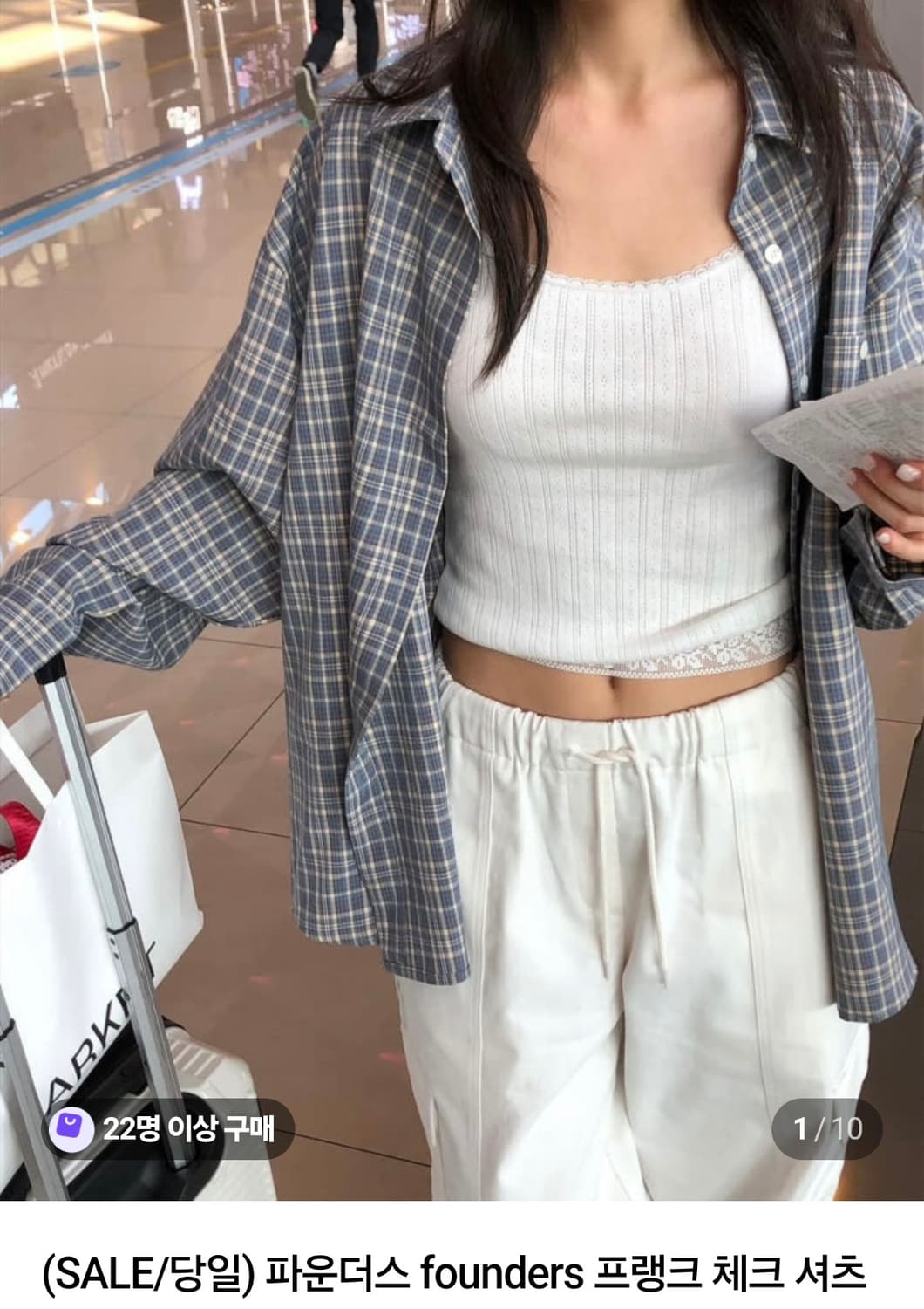 파운더스 체크 셔츠 상품이미지1