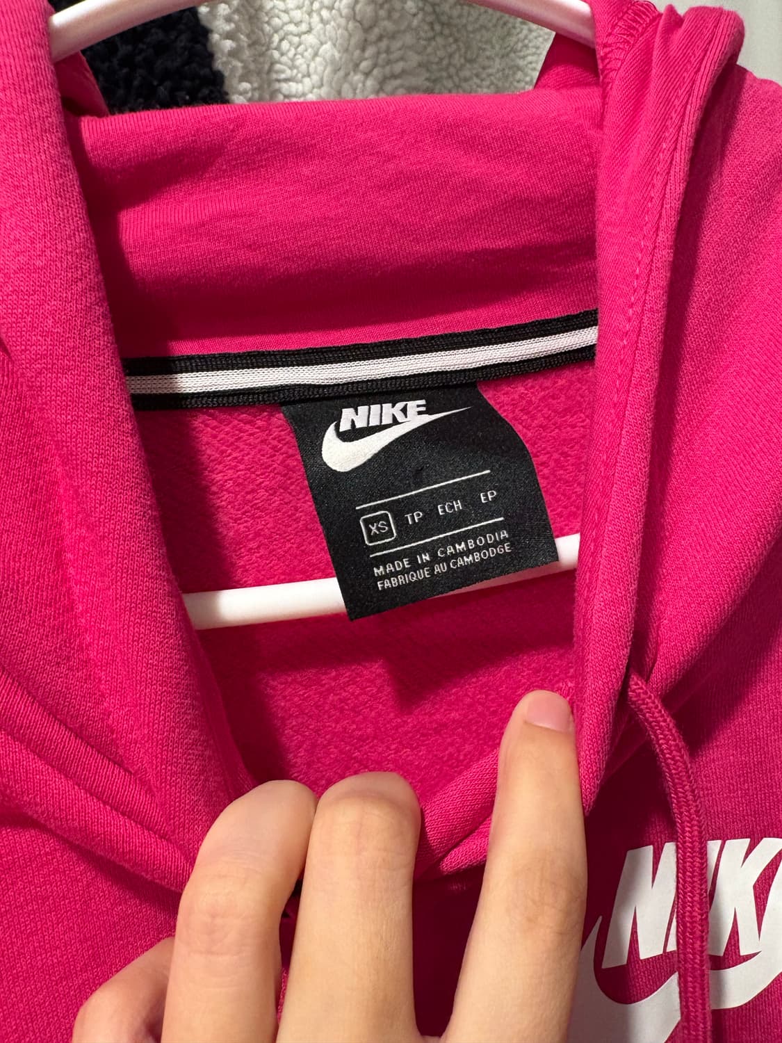 나이키 핫핑크 후드티(기모) 상품이미지2