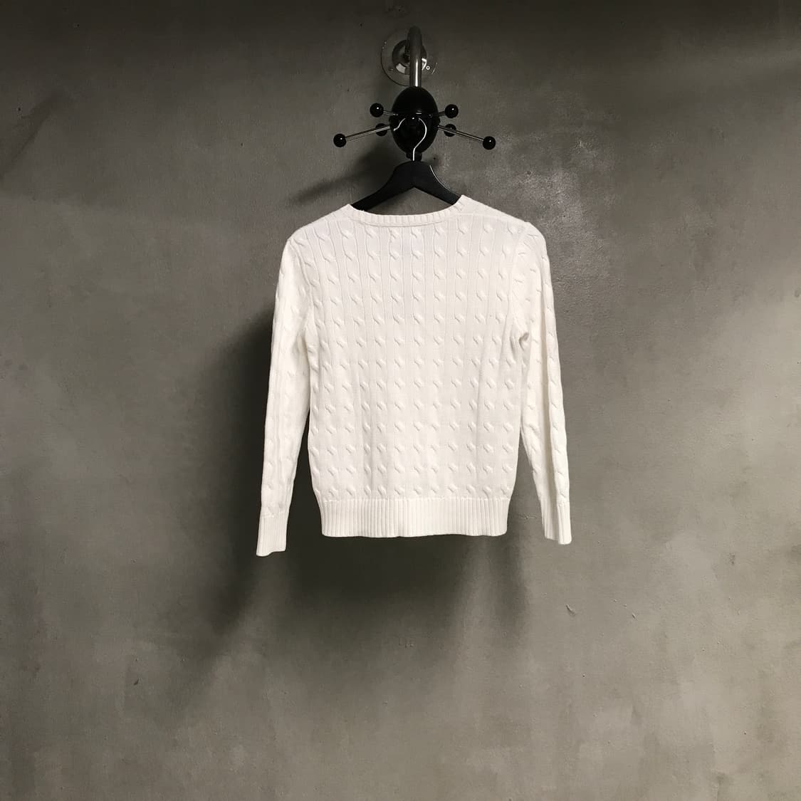 폴로 랄프로렌 케이블 니트 화이트 M(W) 상품이미지6