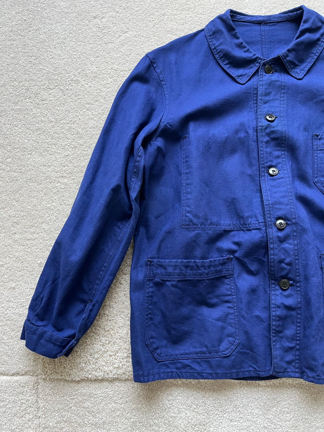 50-60s Le Chamonix 산포라이즈드 프렌치 워크 자켓 상품이미지4