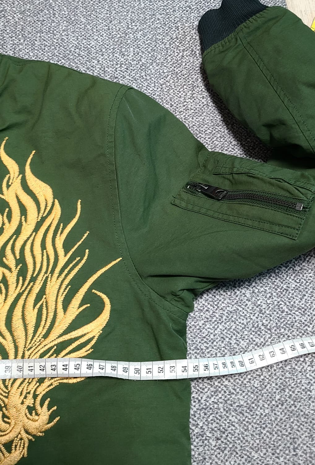 Guess 남성 자수 MA-1 항공점퍼 L 상품이미지5