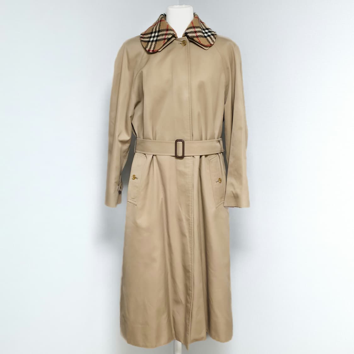 [교환 OK] 버버리 클래식 체크 카라 트렌치 코트 상품이미지1