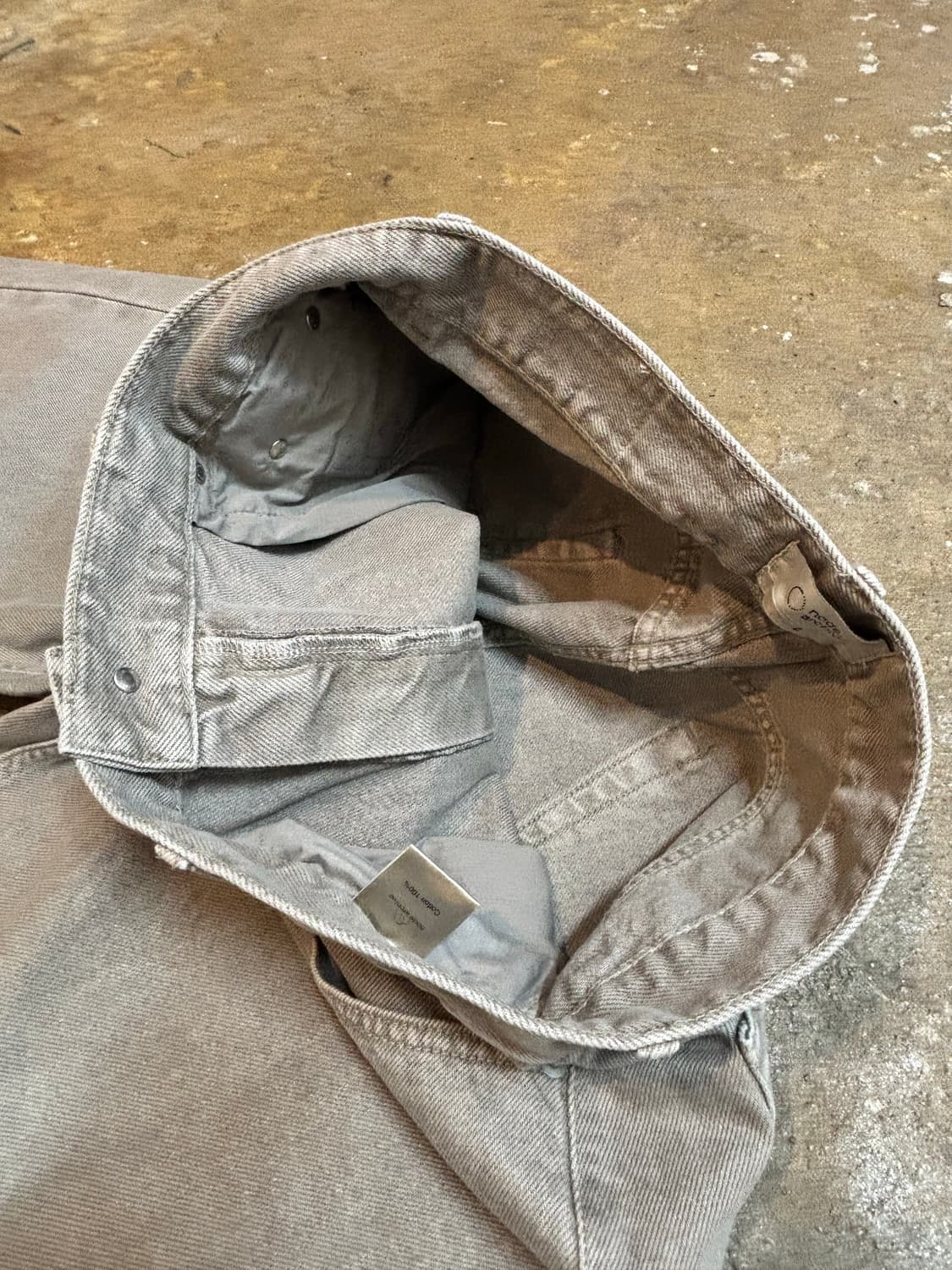 노드아카이브 다잉 데님 팬츠 (샌드쉘)  상품이미지5