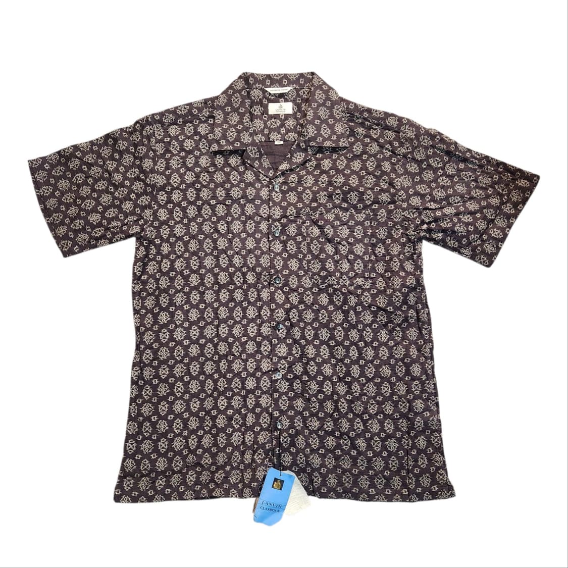 LANVIN 클래식 반팔 패턴 셔츠 새상품 (105) 상품이미지1