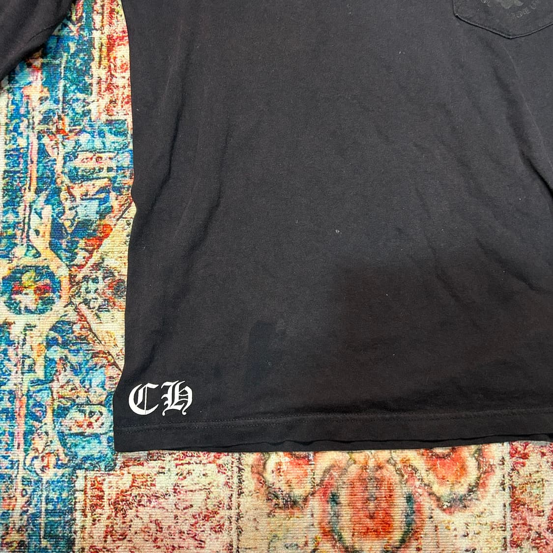 [XL] 00s 크롬하츠 CH크로스 패턴 롱슬리브(국문라벨)  상품이미지7