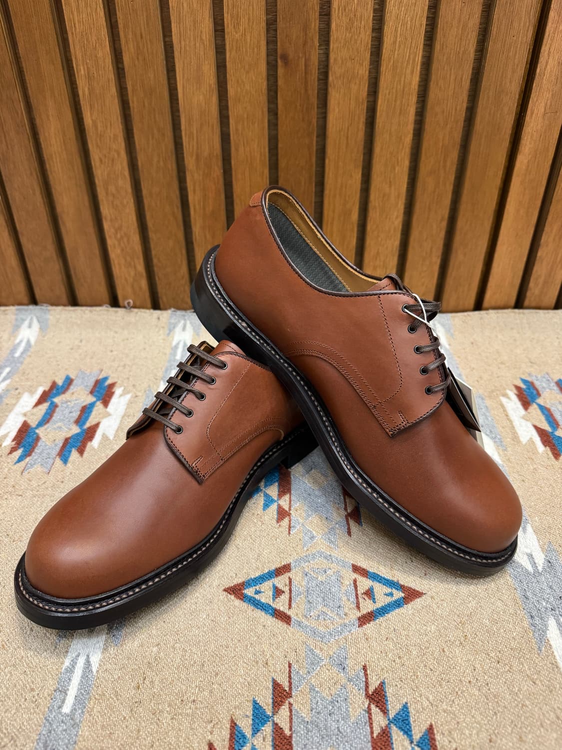 [255mm] 나나미카 x 리갈 고어텍스 플레인 토 슈즈 브라운 24ss 상품이미지4