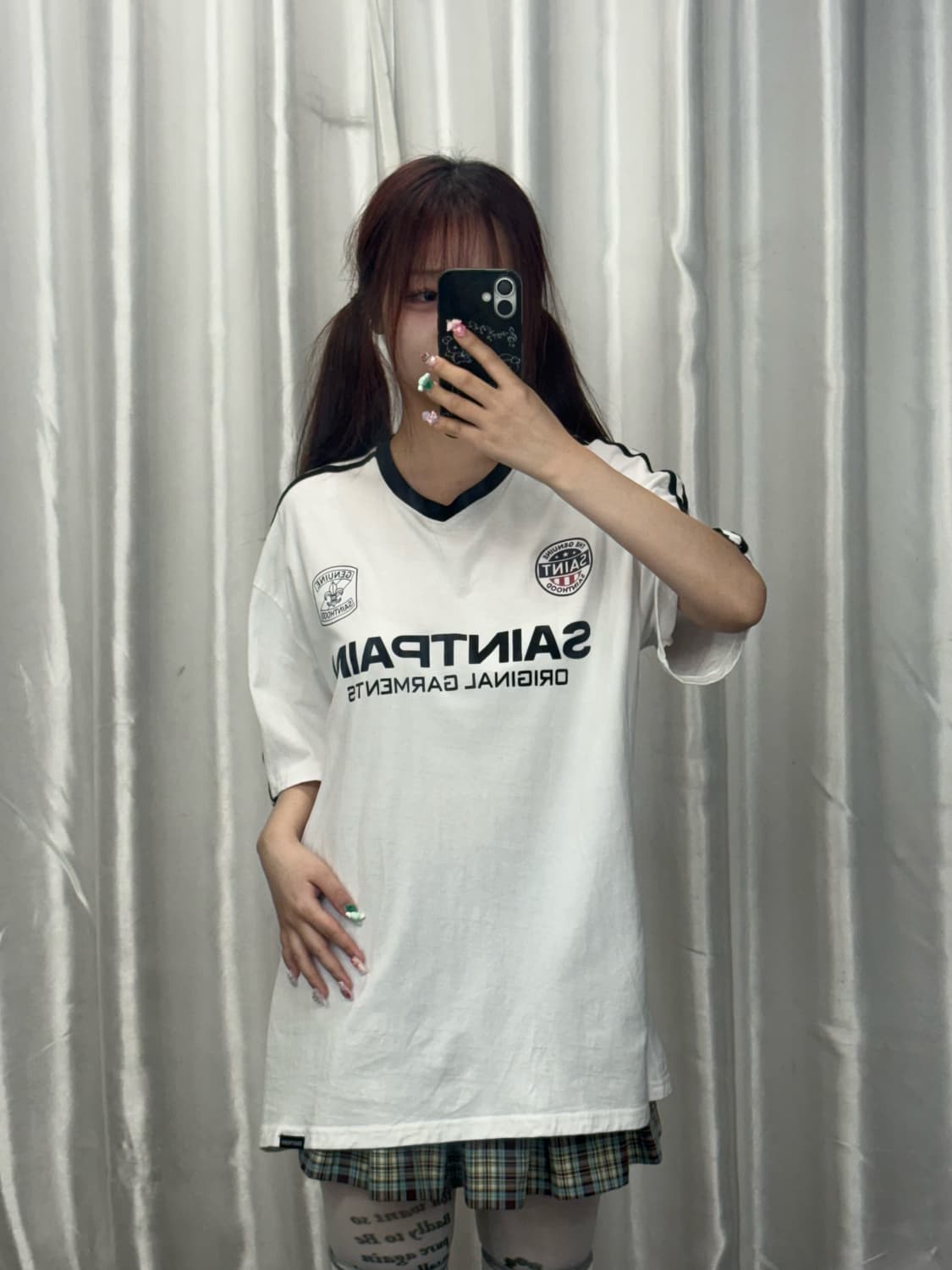 lettering printed short sleeve 상품이미지2