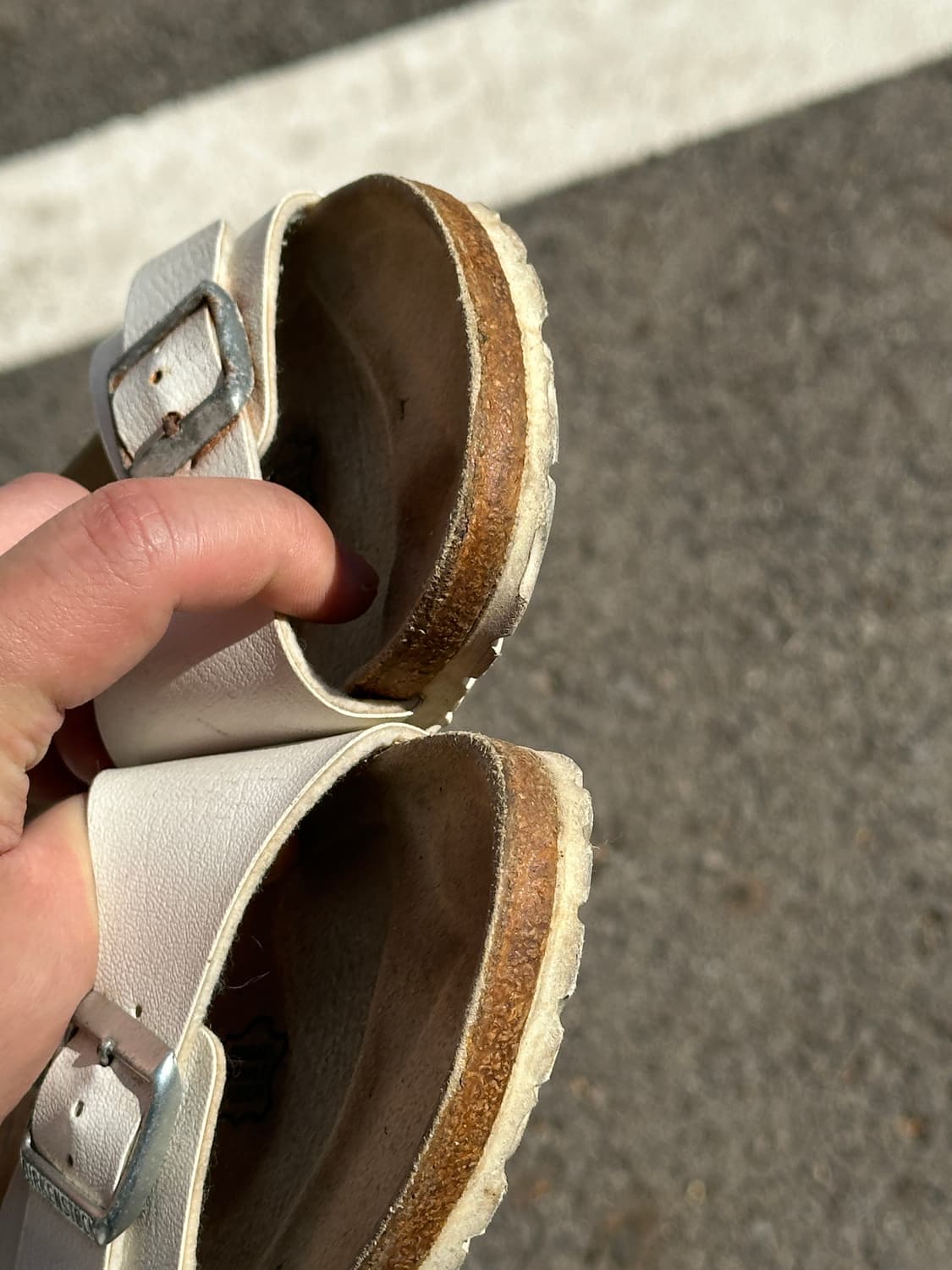 [240] 버켄스탁 마드리드 화이트 샌들 37 상품이미지6