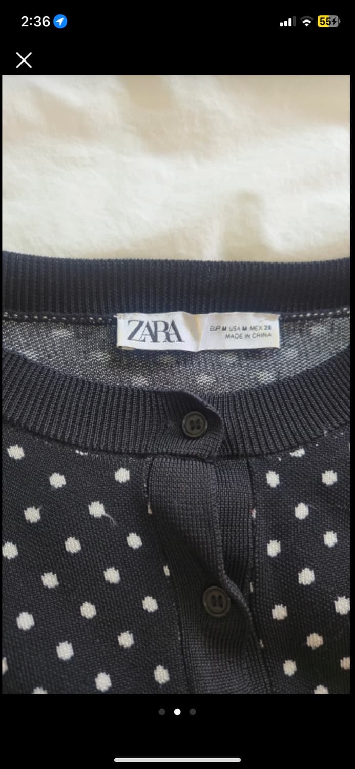 Zara 도트 가디건 m 상품이미지2