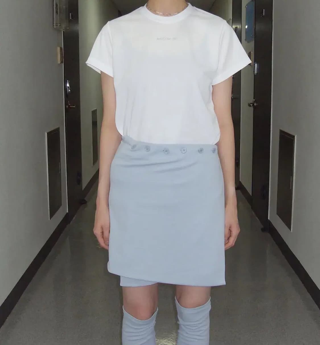 지초이 컴포트 wrap skrit pale blue 23-004 상품이미지1