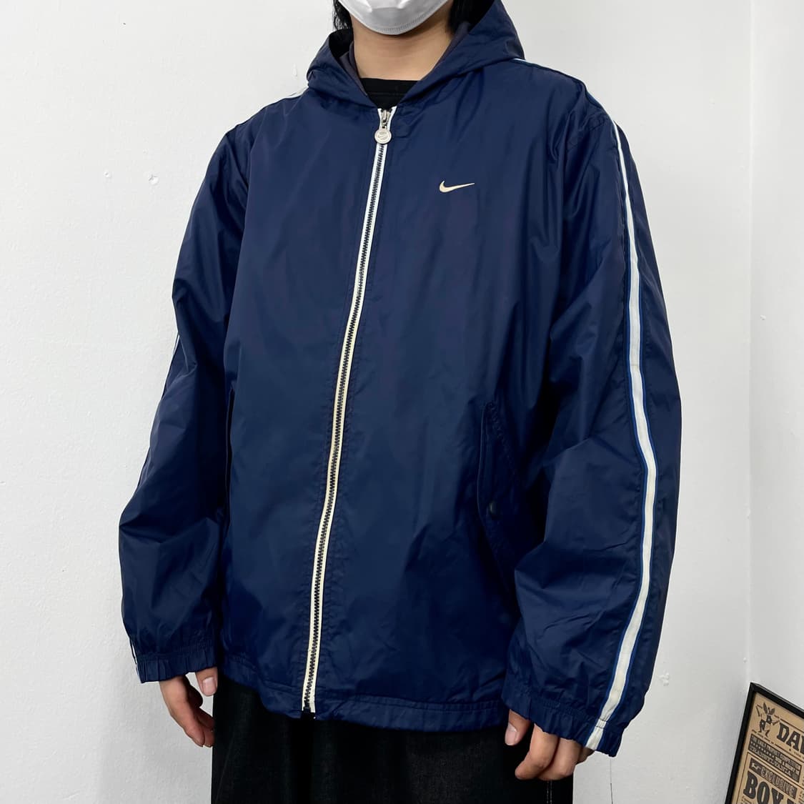 L(2XL) 나이키 트랙 나일론 후드 바람막이 상품이미지1