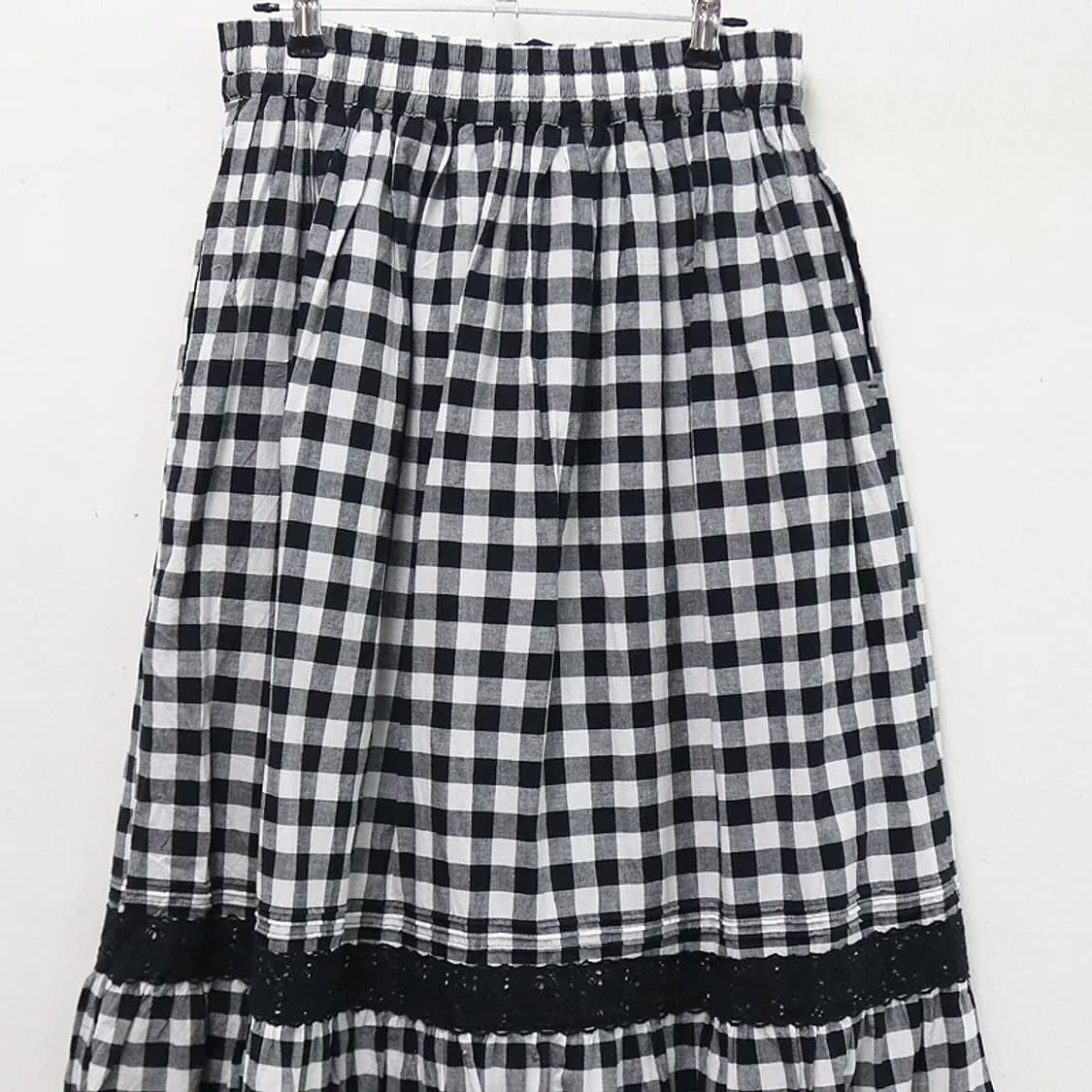 사만사모스2 깅엄체크 캉캉 롱스커트 60740 상품이미지5