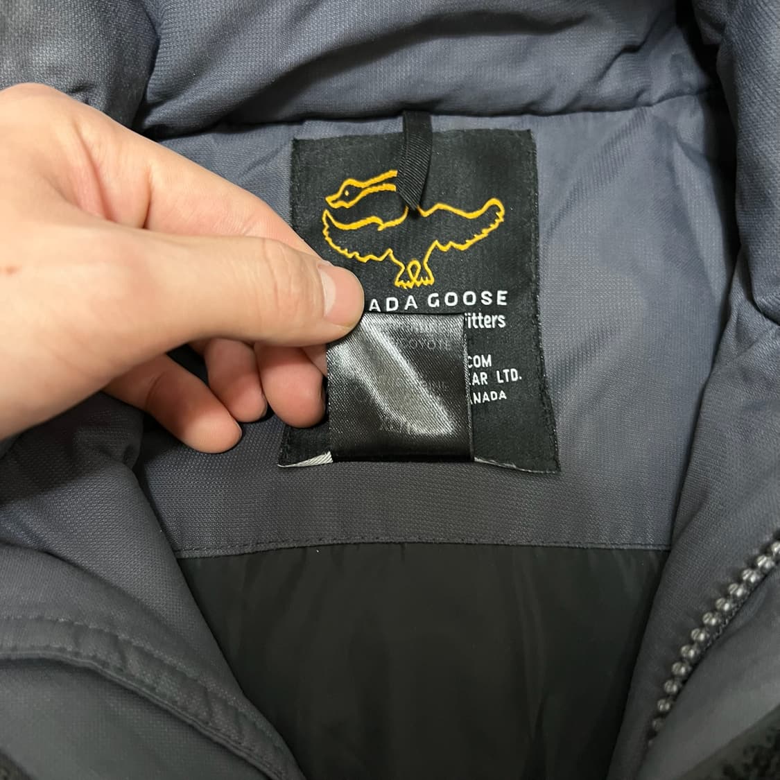 캐나다구스 남성 로고 덕다운 후드 롱패딩 XL/105  상품이미지6