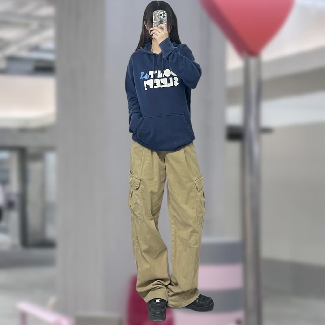 나이키 패치 후드티 상품이미지1