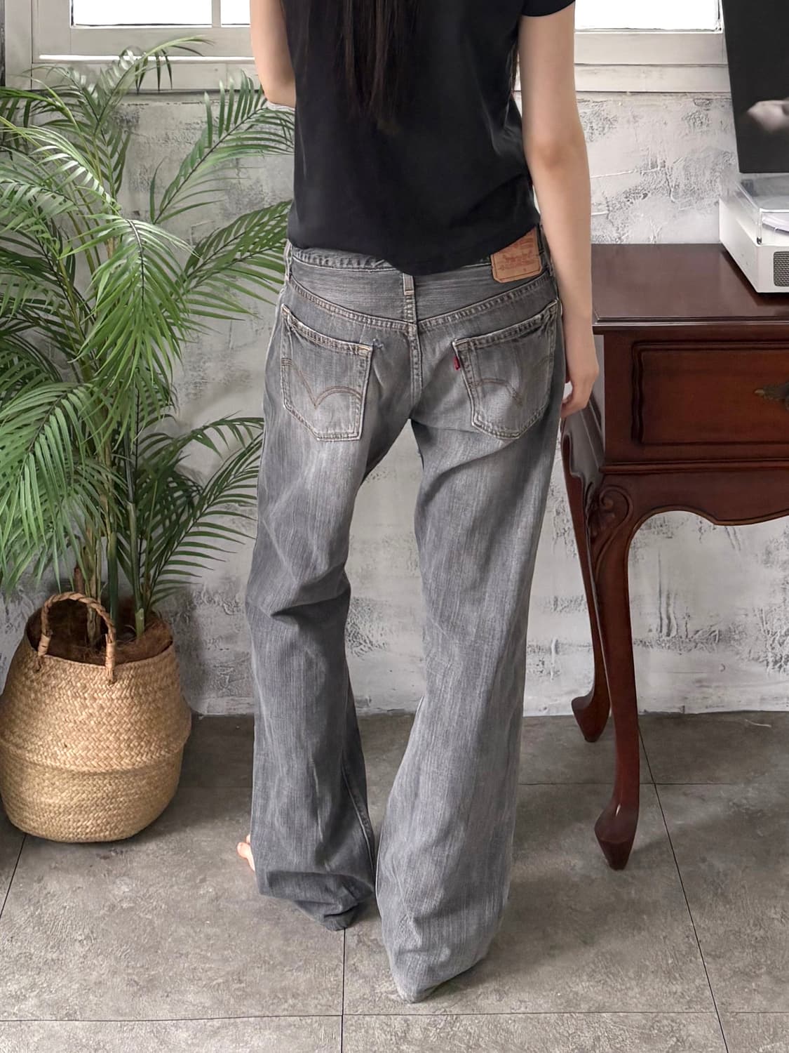 리바이스 527 부츠컷 흑청 상품이미지5