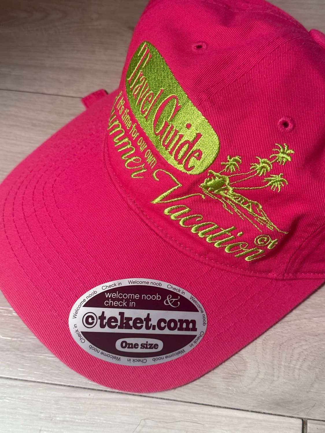 테켓 볼캡 핑크 상품이미지2