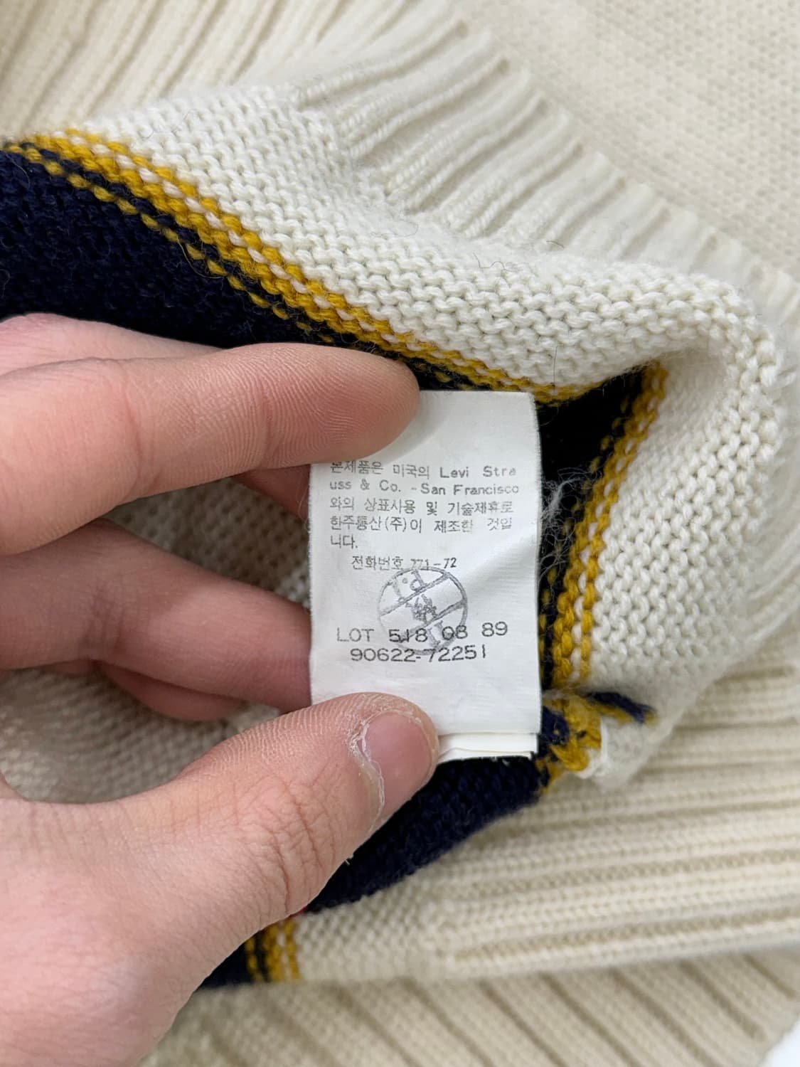 리바이스 80s 크리켓 아이보리 클래식 니트 스웨터 상품이미지10