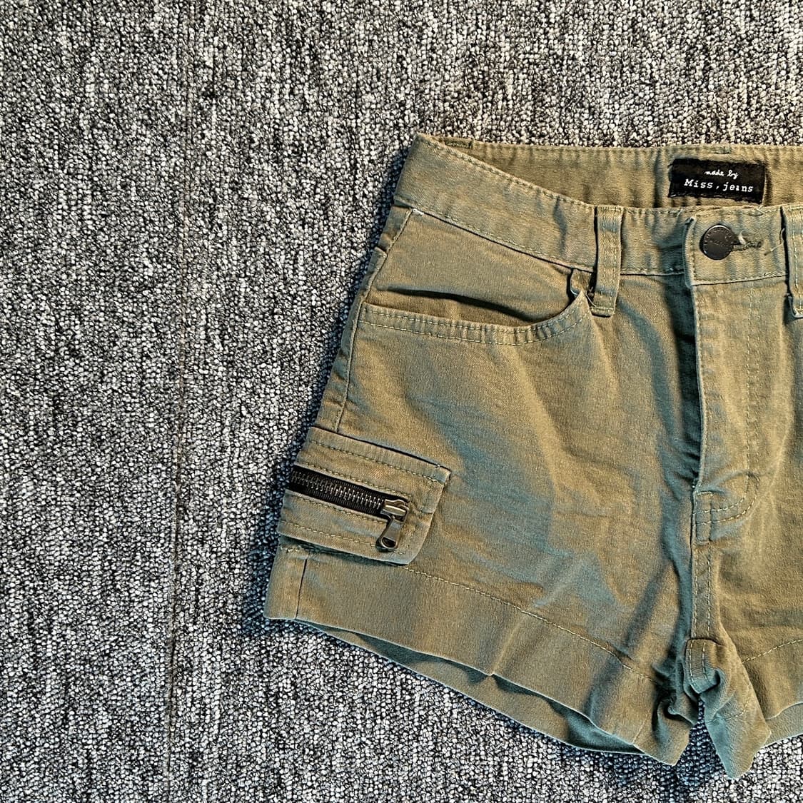 Miss,jeans 빈티지 카키 카고 팬츠 상품이미지3