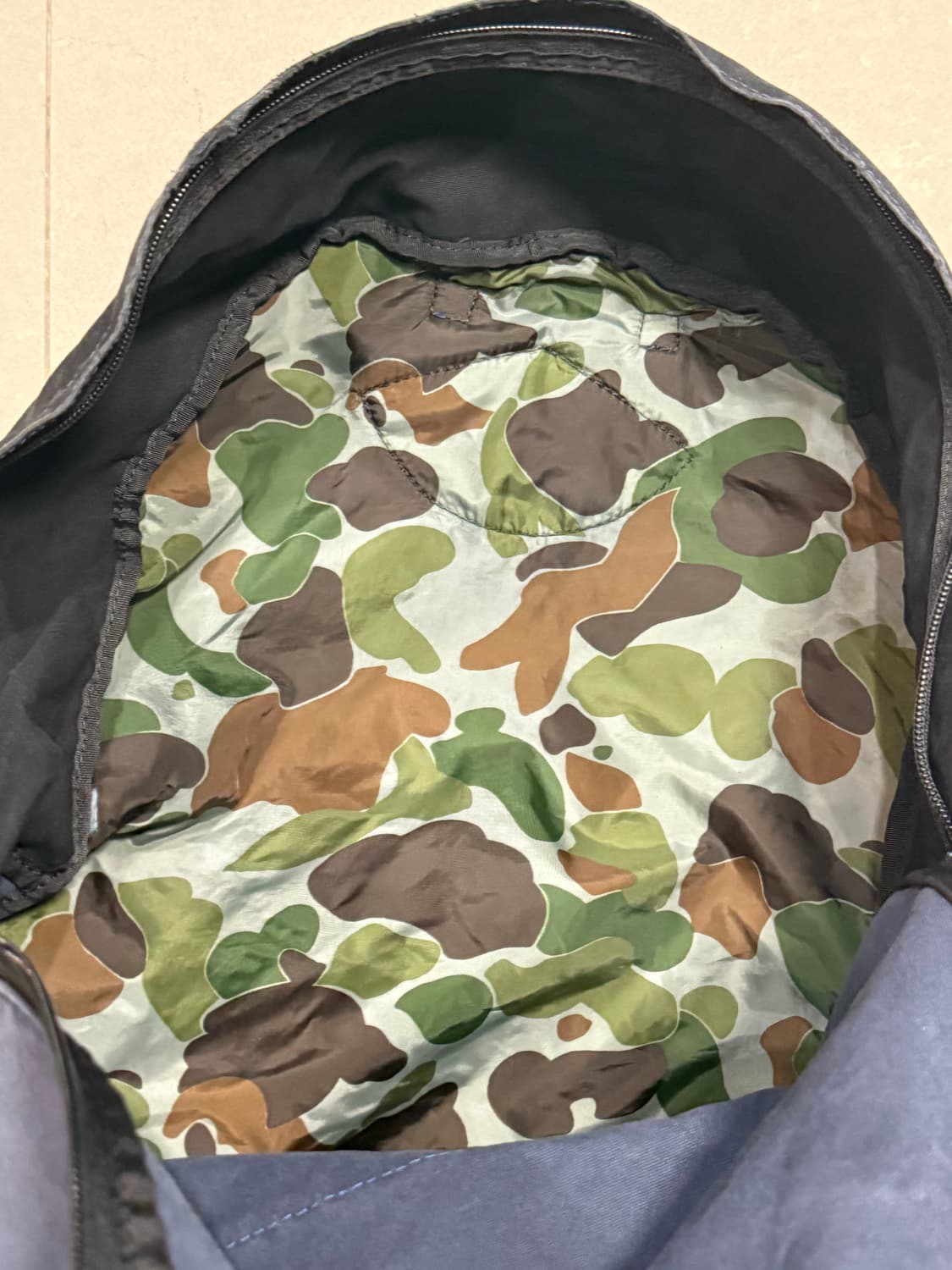 준야 와타나베 초대형 이중 배색 백팩 가방 상품이미지5