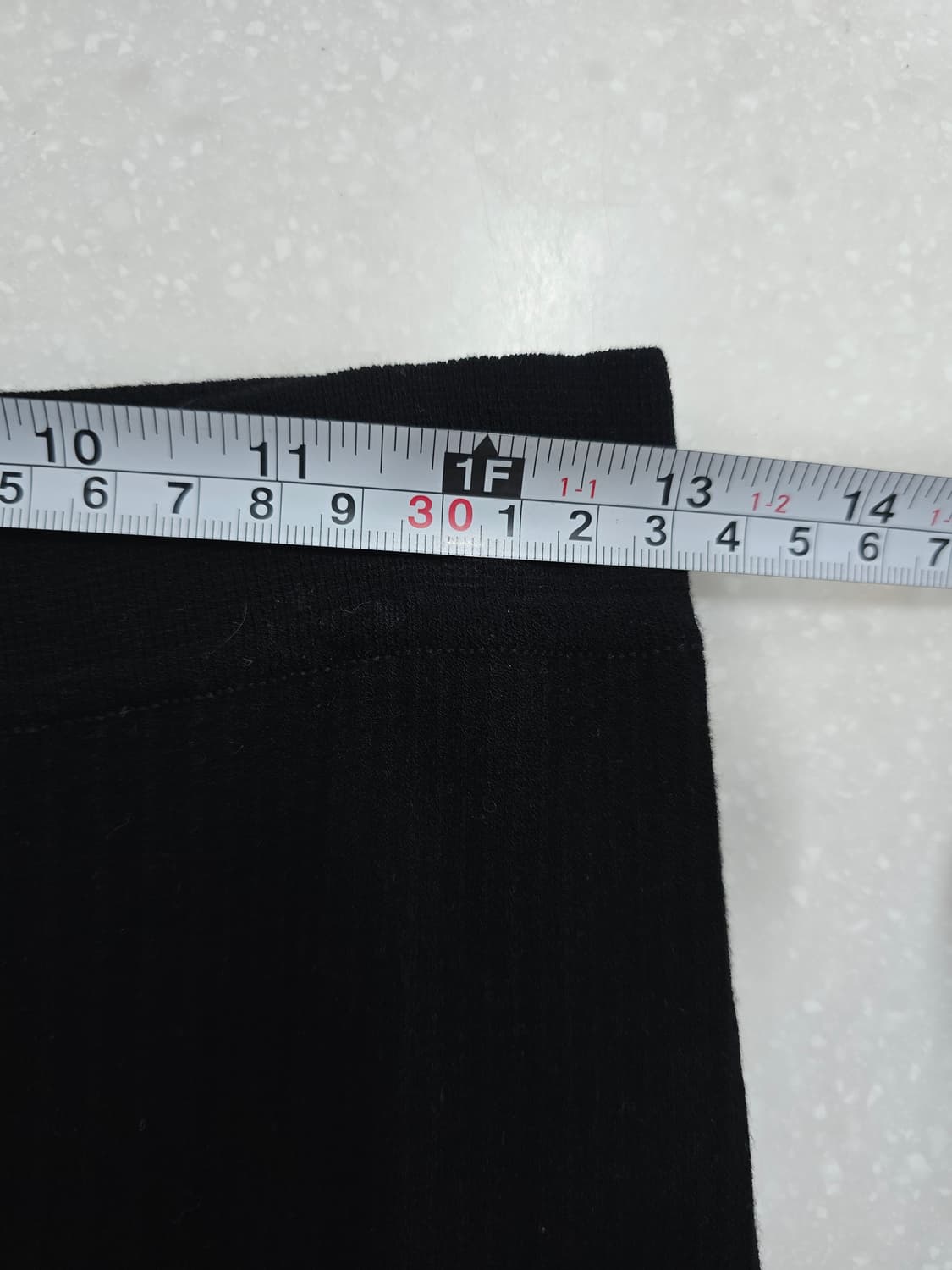 타임 블랙 시스루 소매 니트 긴팔티 롱스커트 상품이미지8