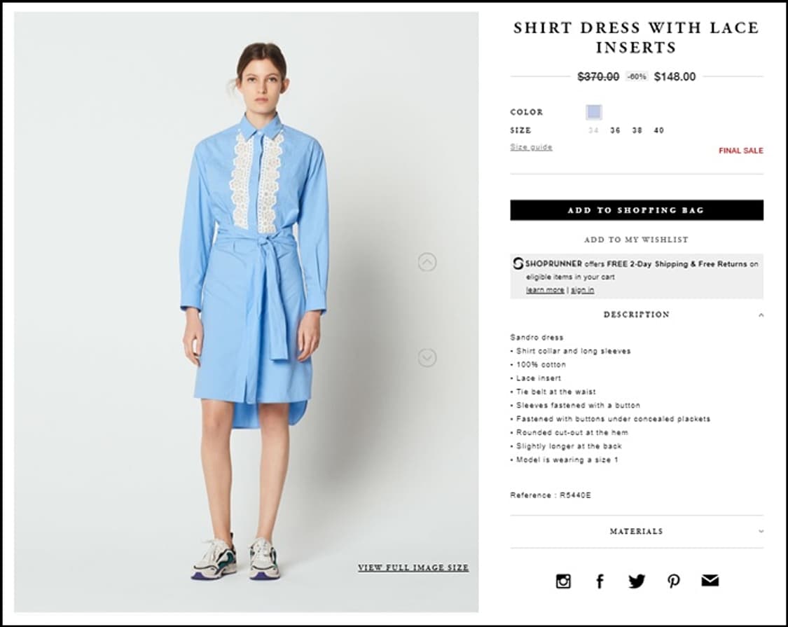 산드로 원피스 상품이미지4