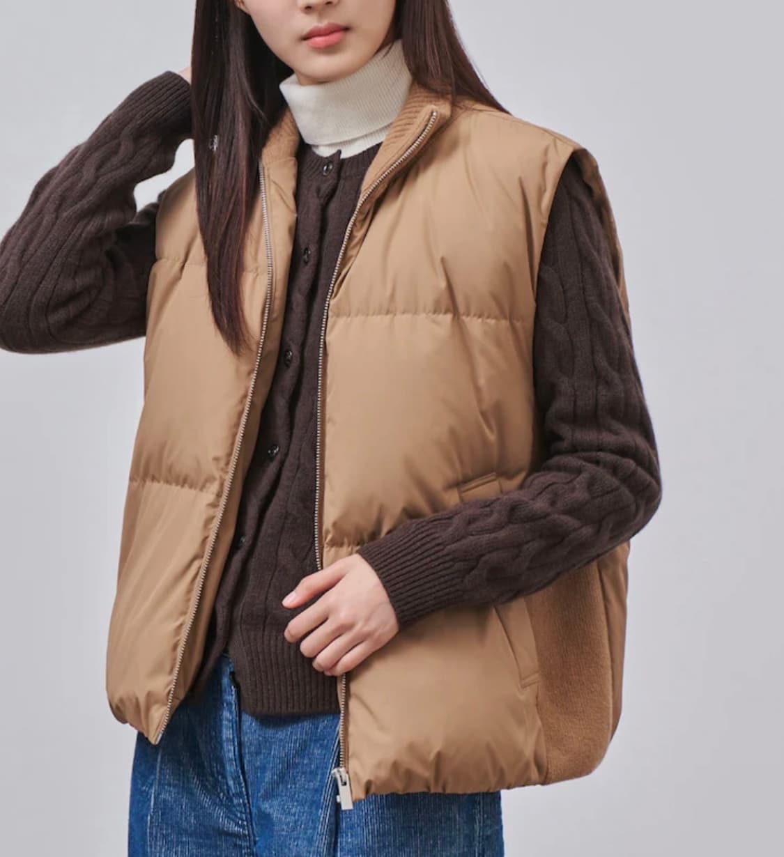 빈폴 레이디스 브라운 가디건 상품이미지3