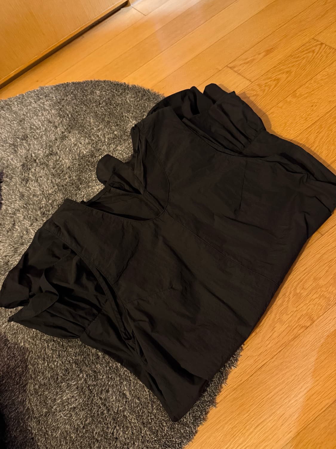 노컨텐츠 셔링 레이어드 원피스 상품이미지4