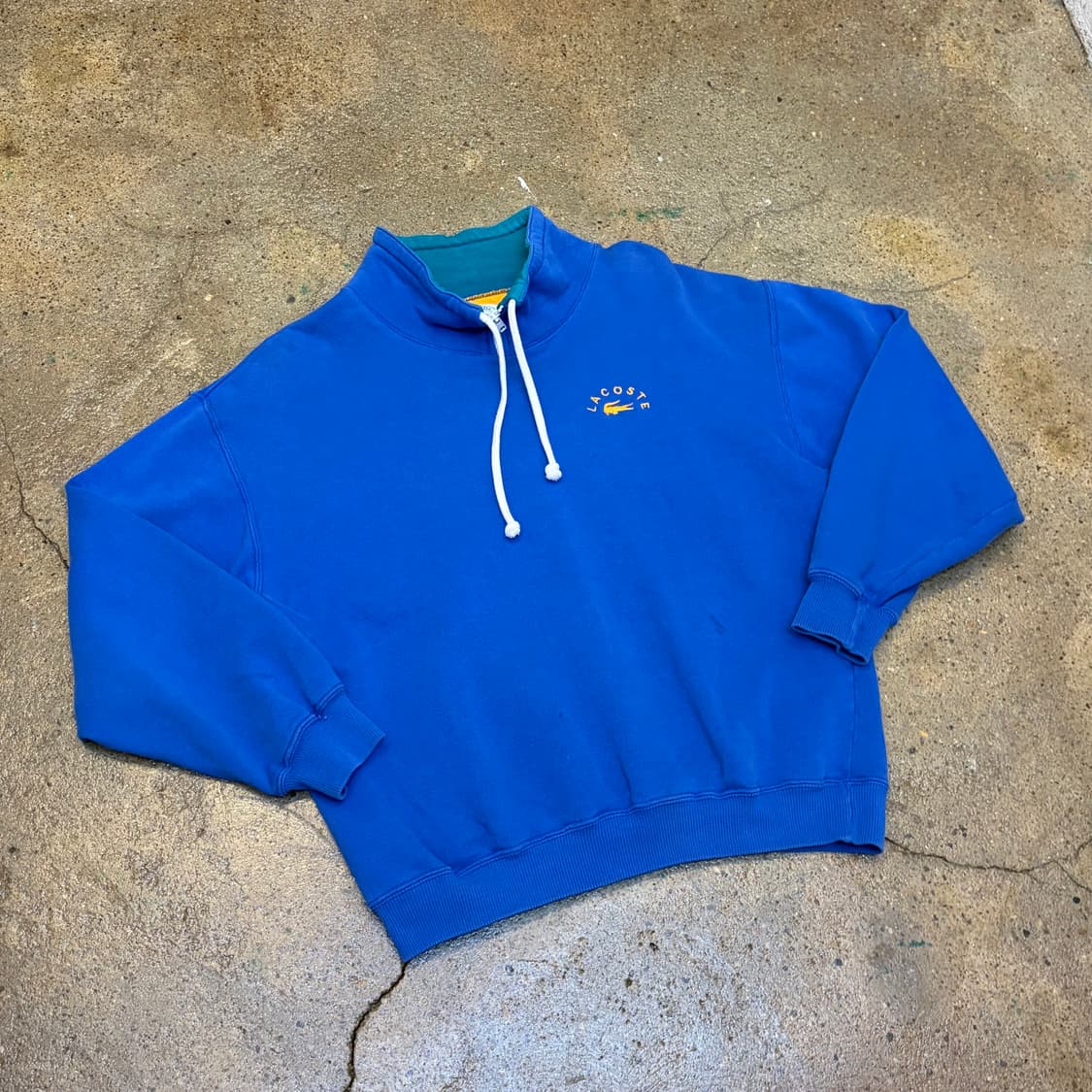 80s Made in USA 미국 빈티지 라코스테 터틀넥 맨투맨 상품이미지2