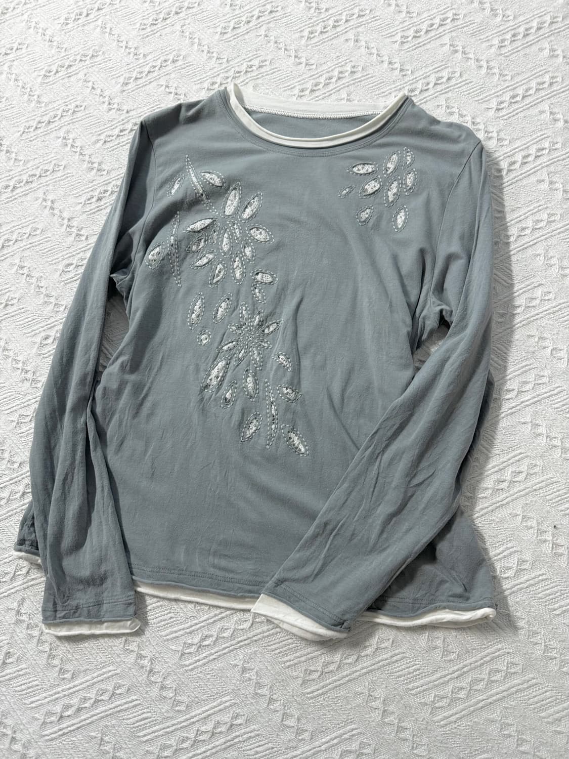 레이어드 디테일 롱 슬리브 티 상품이미지8