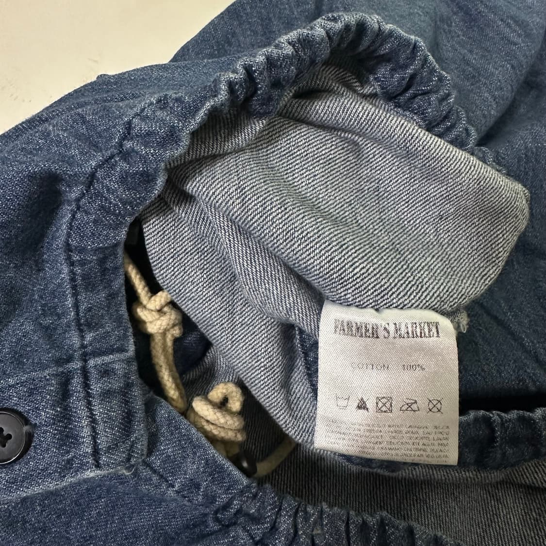 OS 파머스마켓 루즈오버핏 빈티지워시드 데님 워크셔츠자켓 상품이미지7