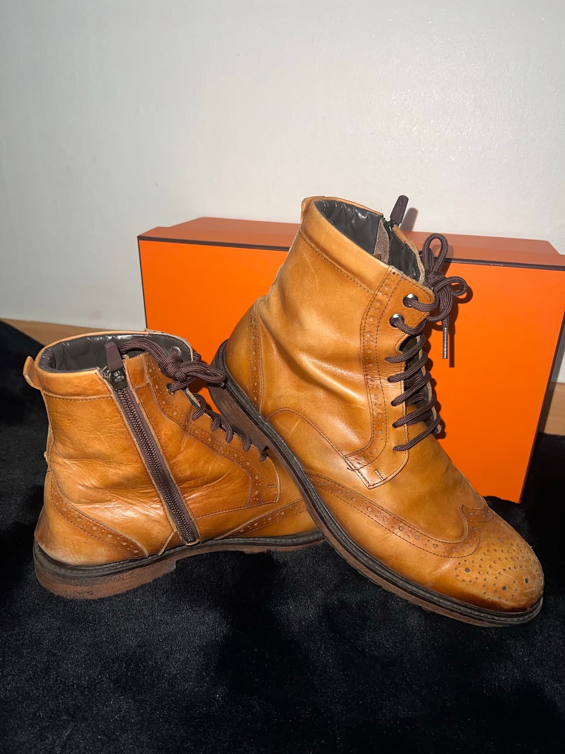 Classic wing tip leather boots 270 상품이미지4