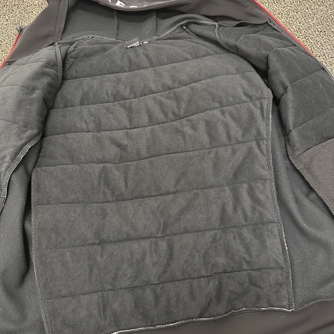 Spyder 스파이더 기모 후드 집업 블랙 105(XL) 상품이미지8