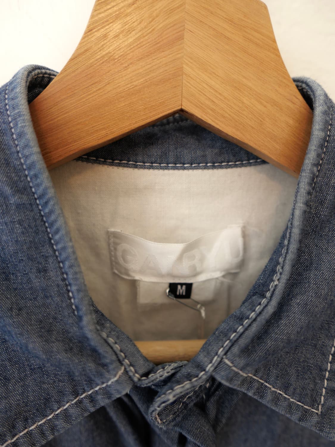 꼼데가르송 간류 나일론 슬리브 데님 셔츠 상품이미지3