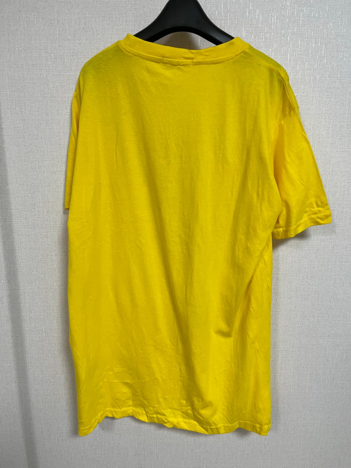 일본 브랜드 노란색 고양이 티셔츠 L 상품이미지2