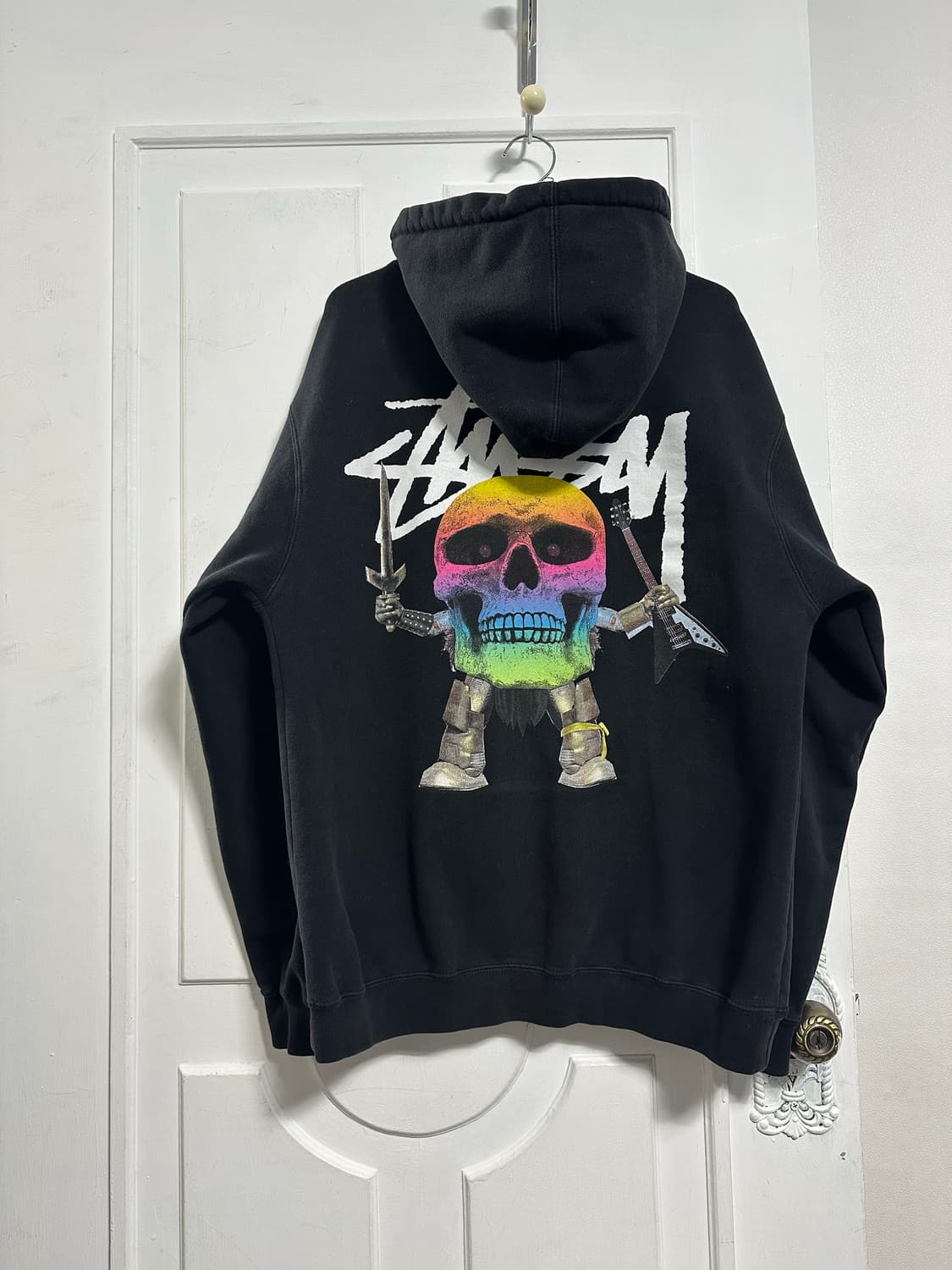 스투시 올드 스컬 프린팅 후드집업 상품이미지2