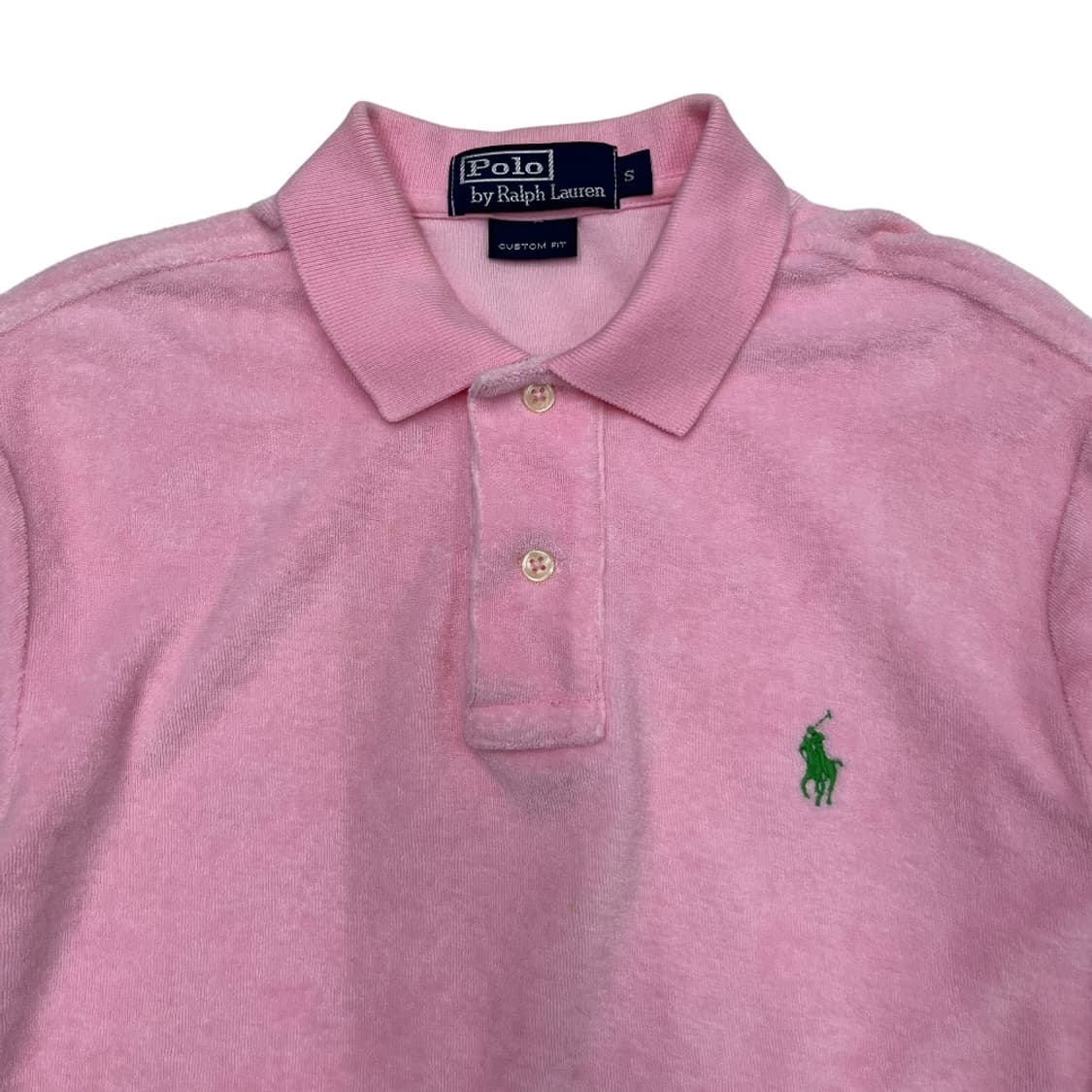 폴로 랄프로렌 말차포니 딸기우유맛 테리 반팔 셔츠 S 상품이미지3