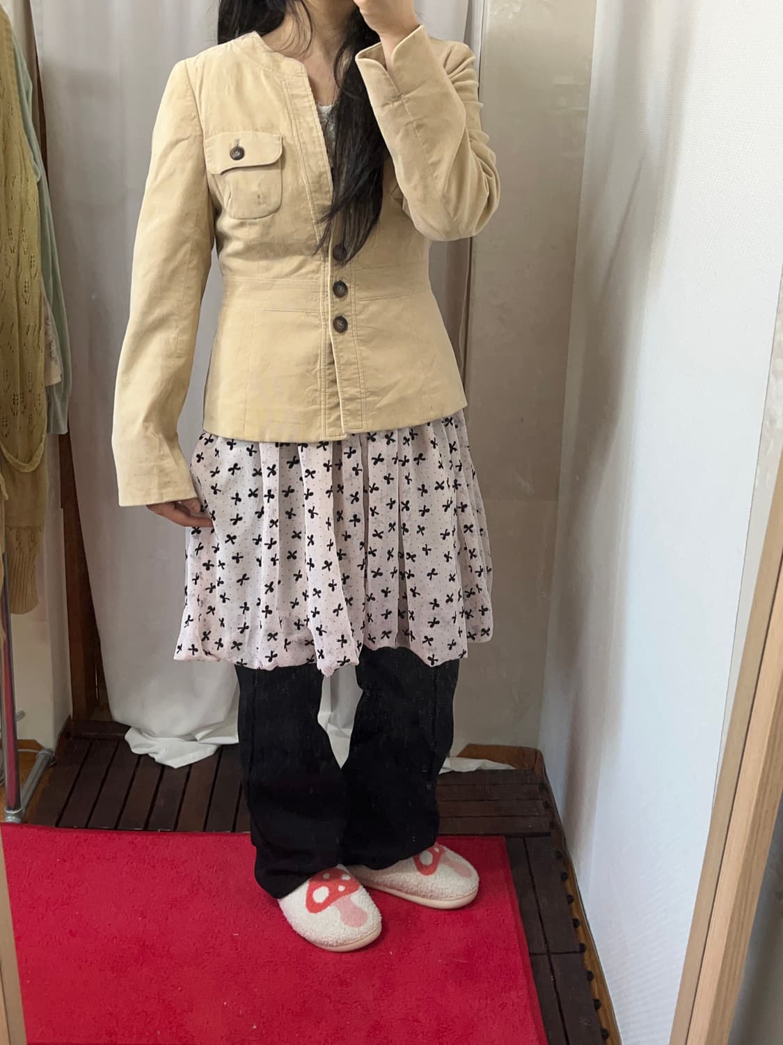 vintage ribbon balloon pink dress 상품이미지6