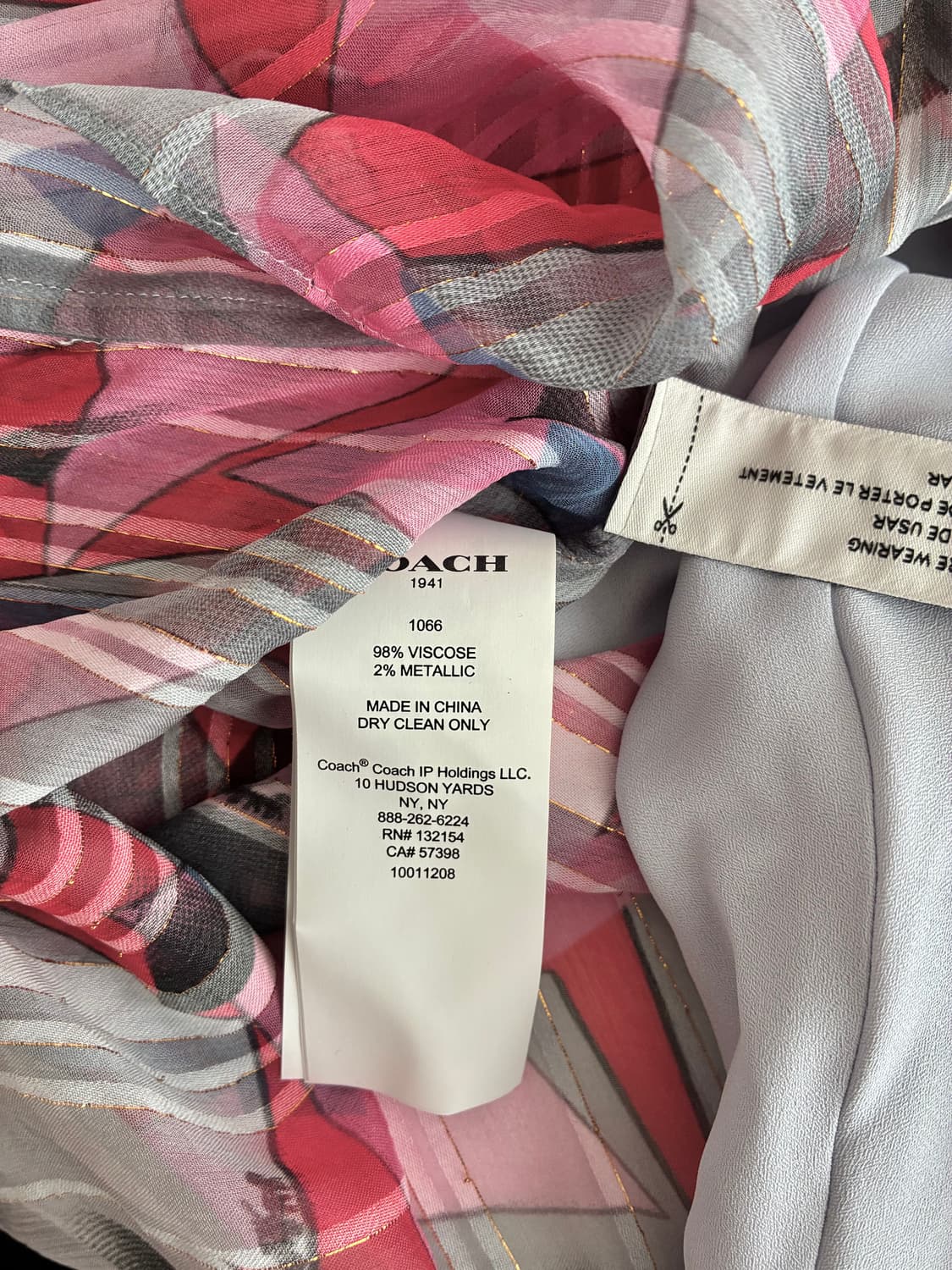 0) 새상품 코치 COACH 요크넥 원피스 상품이미지8