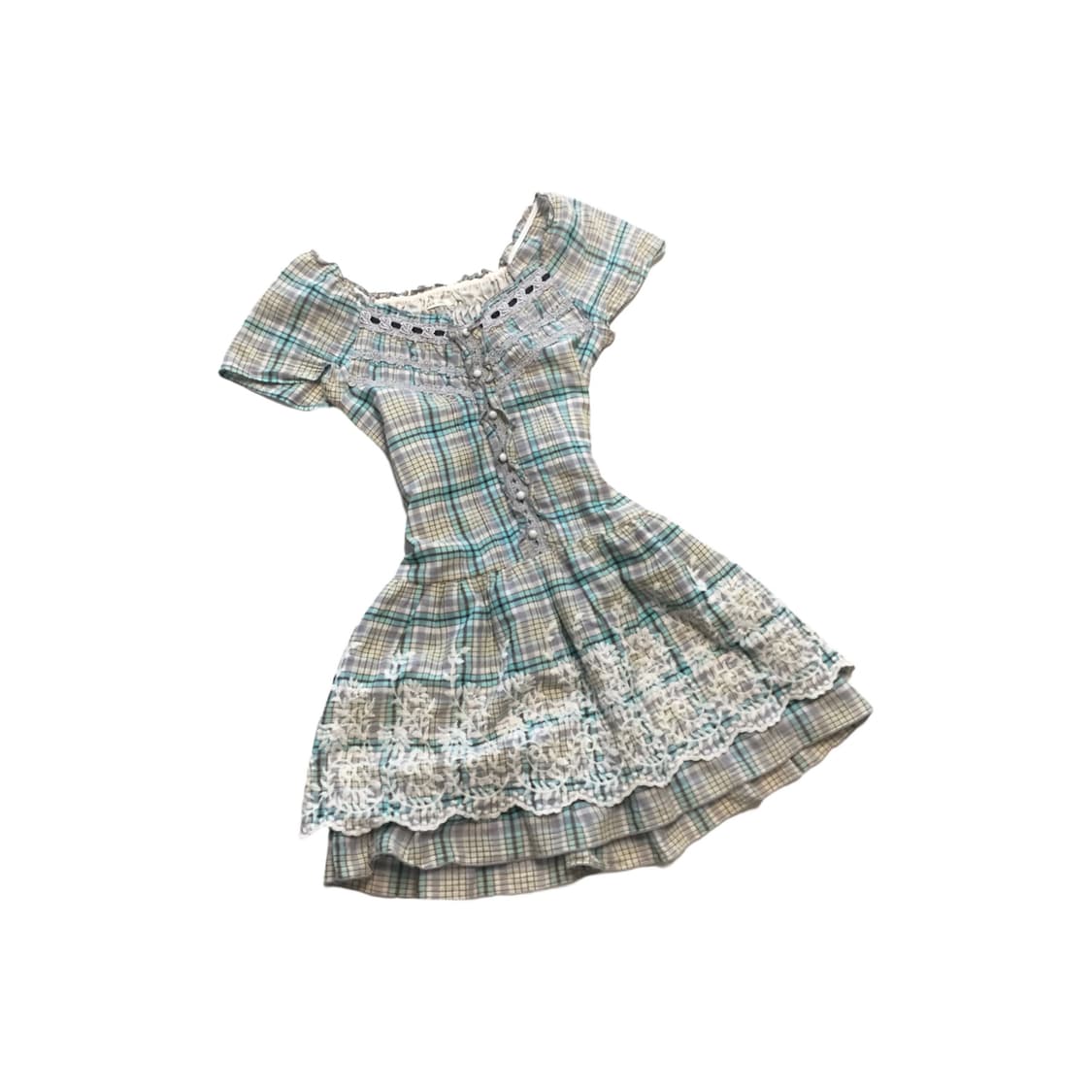 빈티지 엑시즈팜 민트맛 원피스 상품이미지1