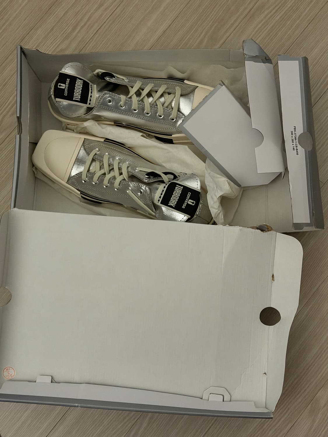 컨버스 x 릭오웬스 다크쉐도우 척 70 로우 실버 상품이미지2