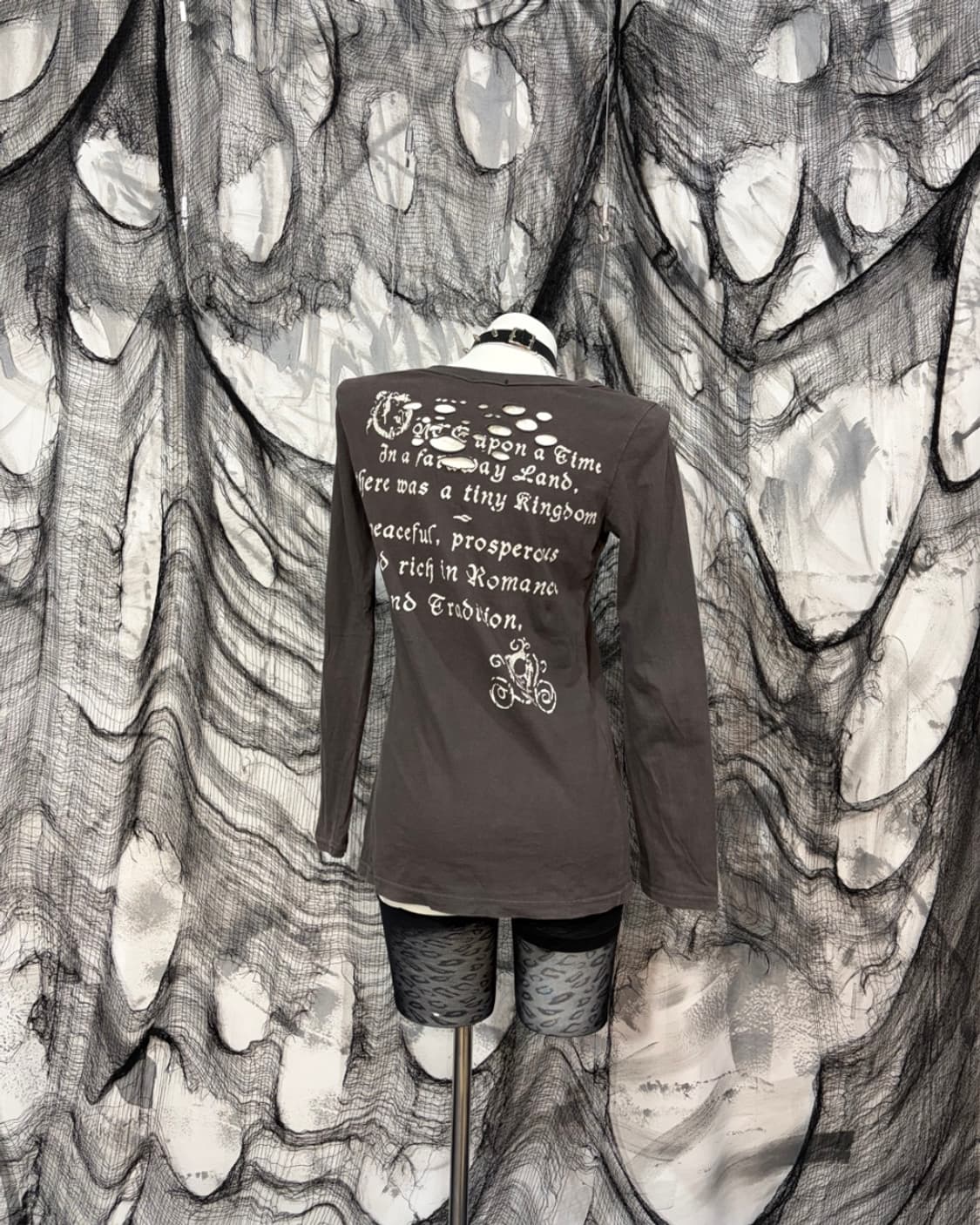 Y2K Distressed Damage long sleeve 상품이미지3