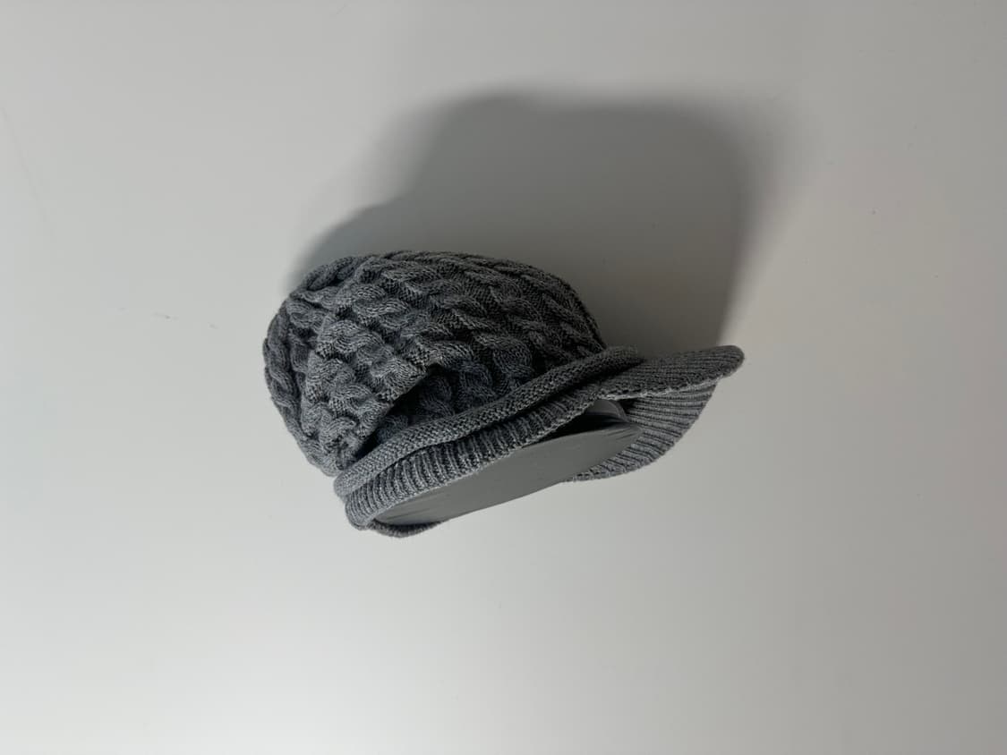 케이블 니트 패턴 셔링 캡 상품이미지4
