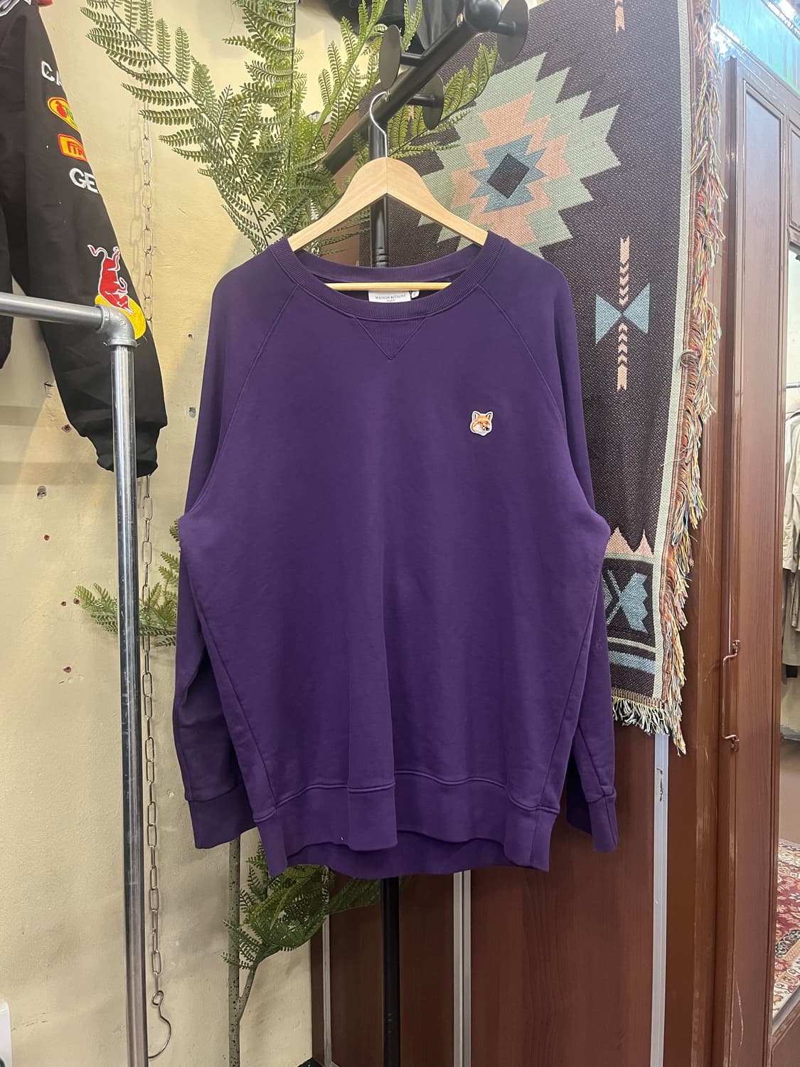 메종키츠네 폭스 헤드 패치 맨투맨 #csz763 상품이미지1