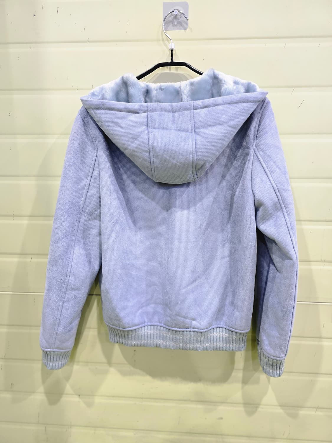 유럽수입 퍼 안감 후드 집업 자켓 상품이미지2