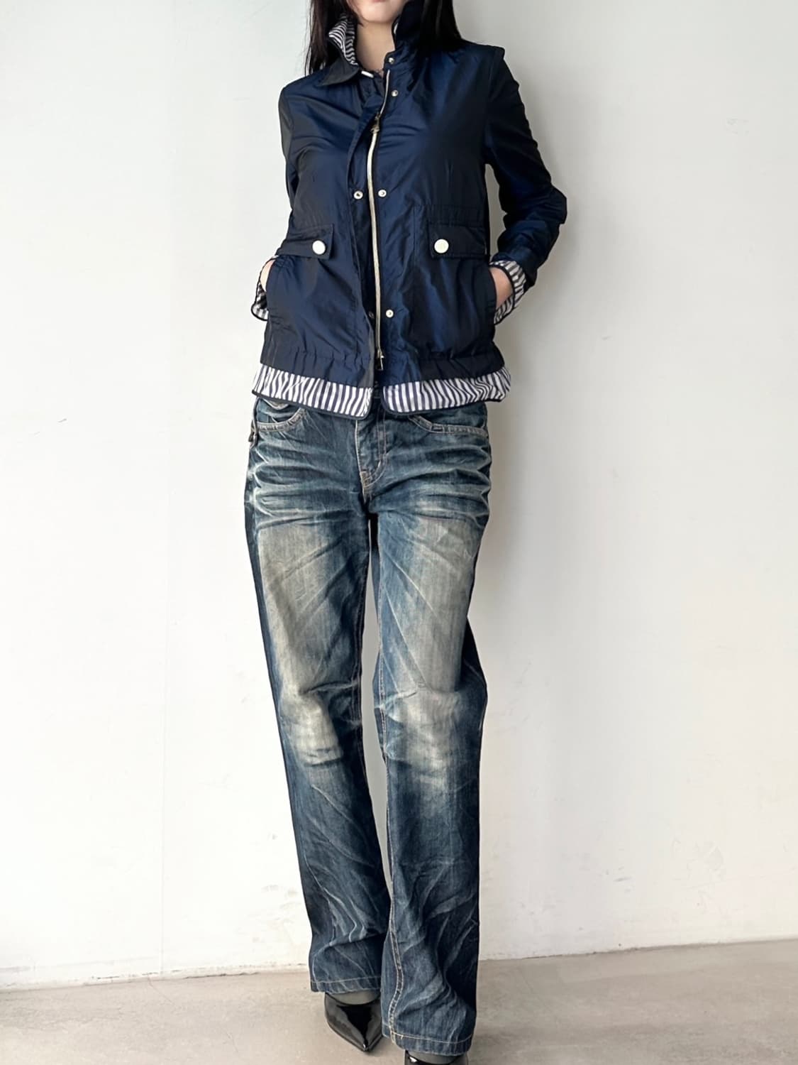 ROCCO RAGNI 7-length glossy jacket  상품이미지5