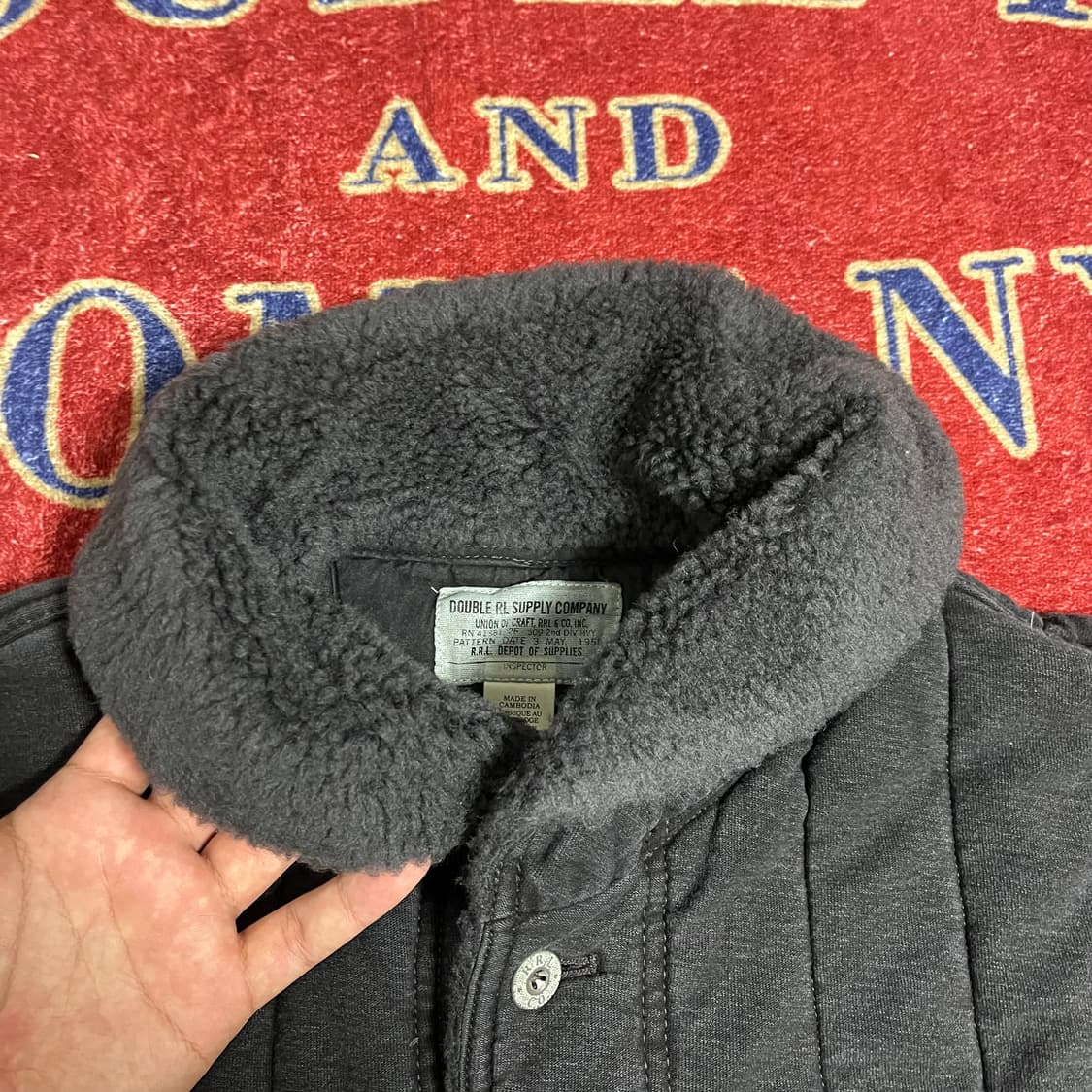 RRL 플리스 칼라 퀼트 저지 자켓 더블알엘 상품이미지2