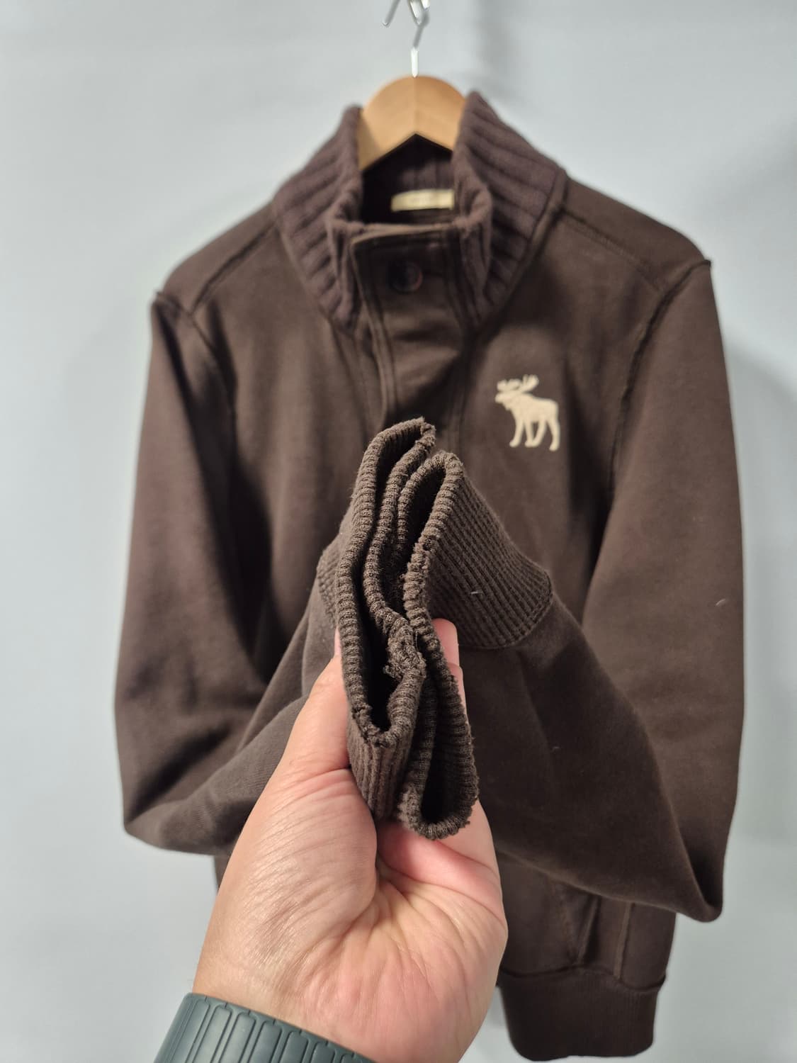 *무료배송*아베크롬비 브라운 버튼업 자켓 L사이즈 (상태A급) 상품이미지4