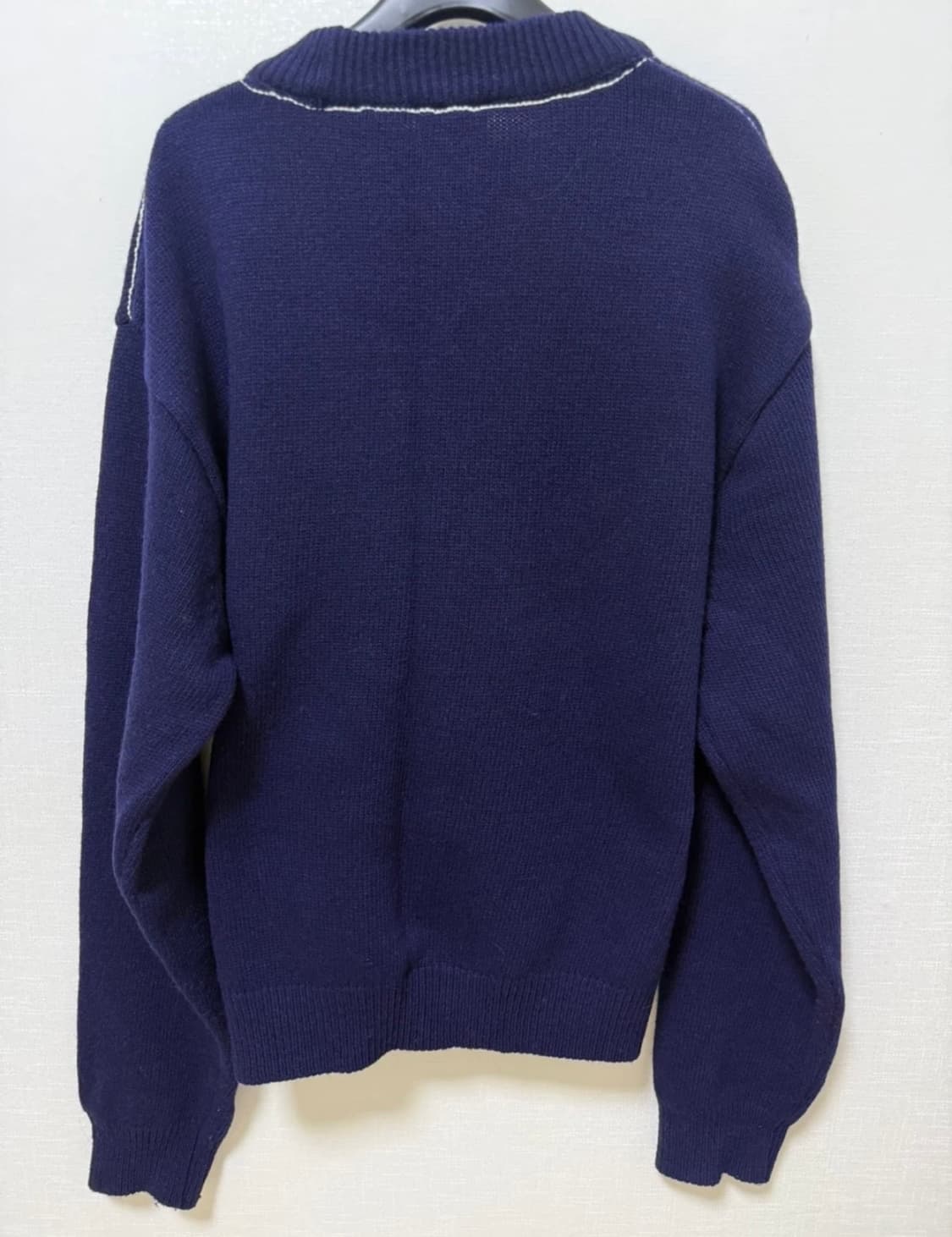 우알롱 스티치 니트 가디건 M 상품이미지4