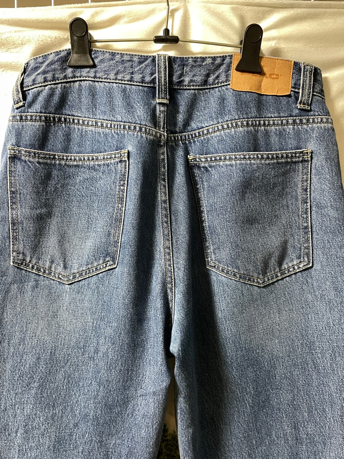 32) PLAC 청바지 스트레이트 세미 와이드 데님 팬츠 상품이미지5