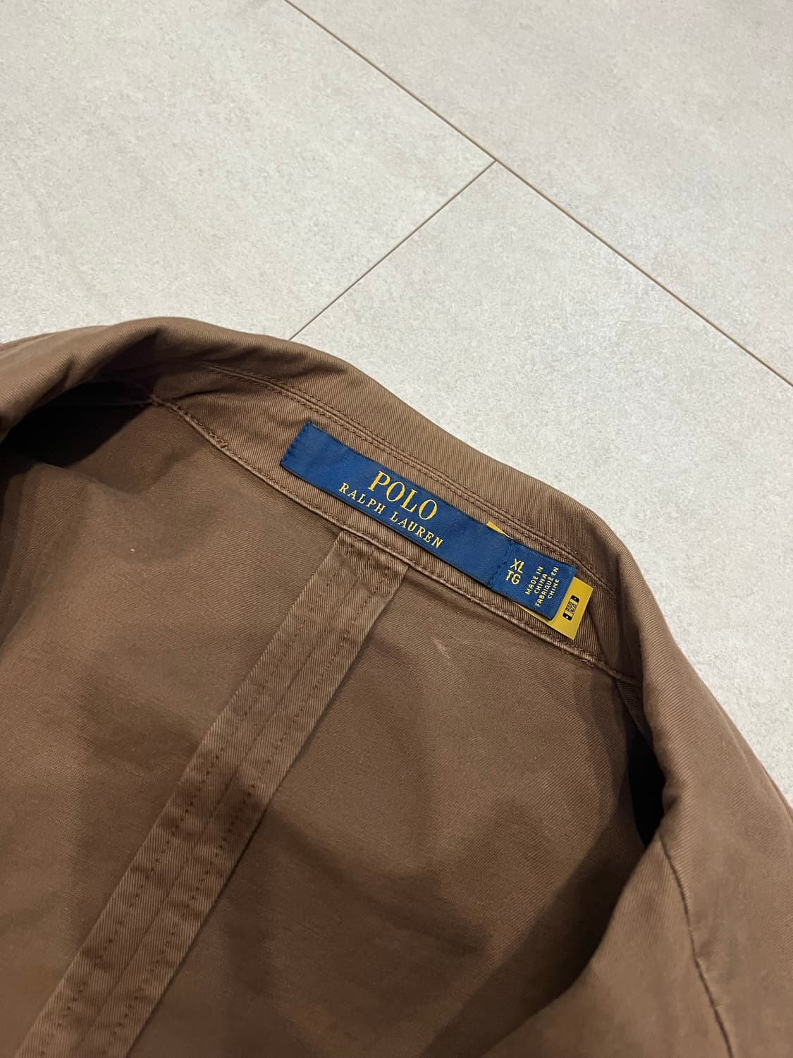 폴로 브라운 코튼 자켓 XL 상품이미지2